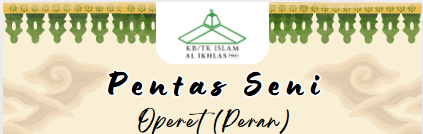 Penampilan TK B Operet (Peran)